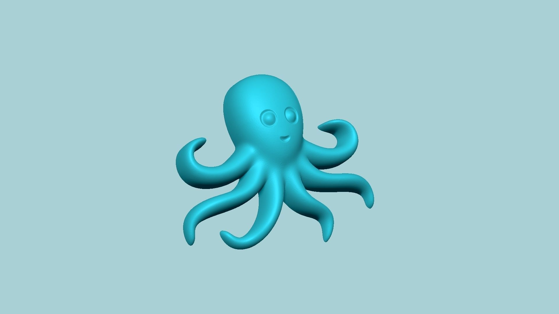 Jelly Candy Molding Octopus - Gummy Mould 3D print model_3