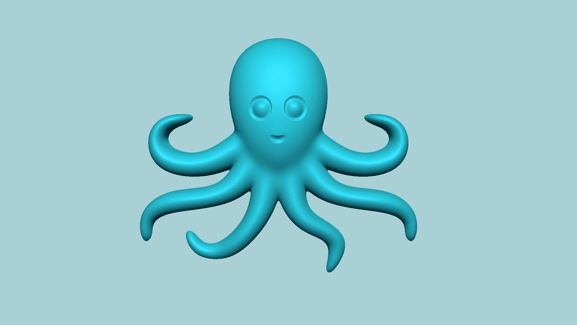 Jelly Candy Molding Octopus - Gummy Mould 3D print model_2