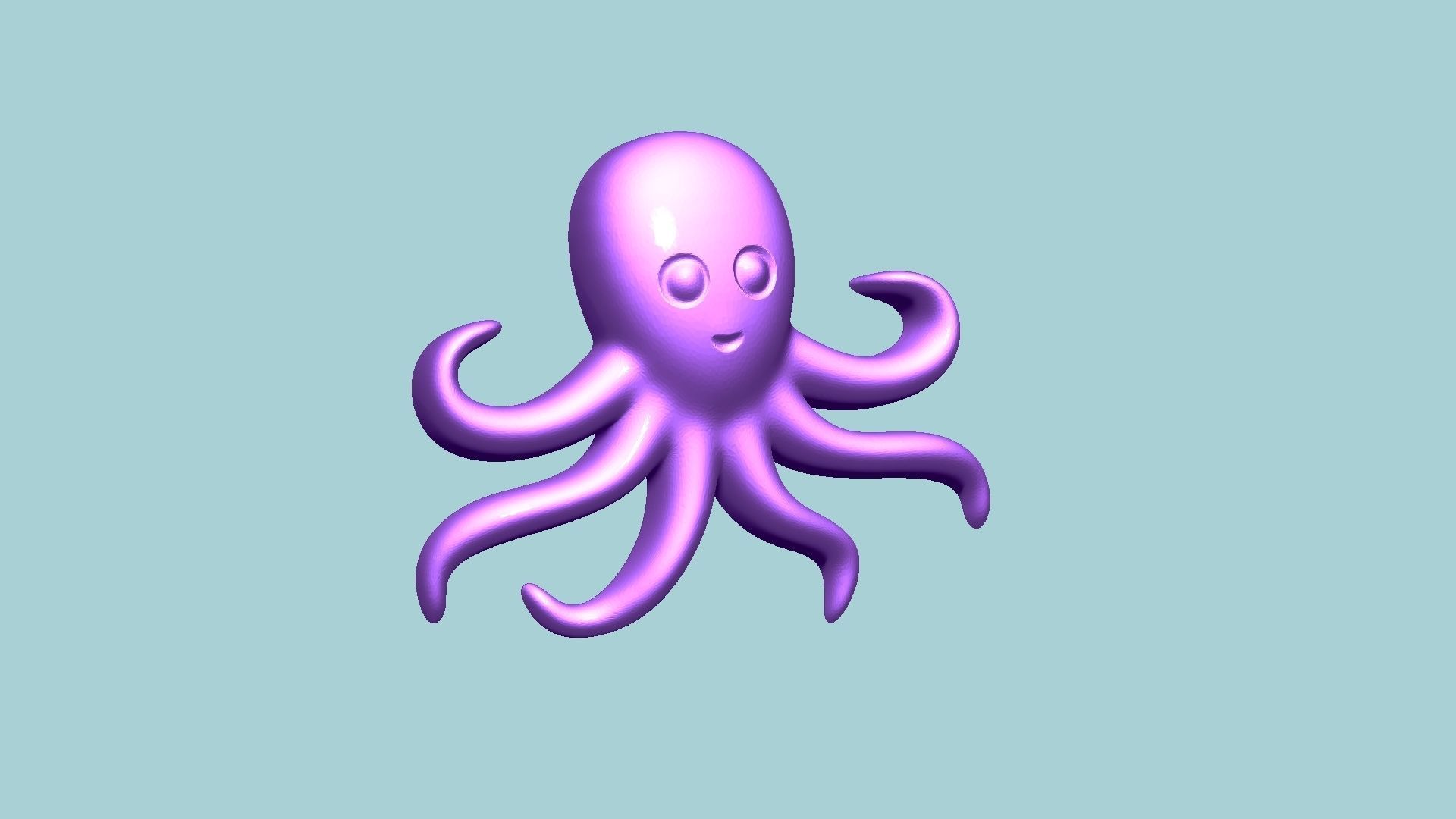 Jelly Candy Molding Octopus - Gummy Mould 3D print model_8