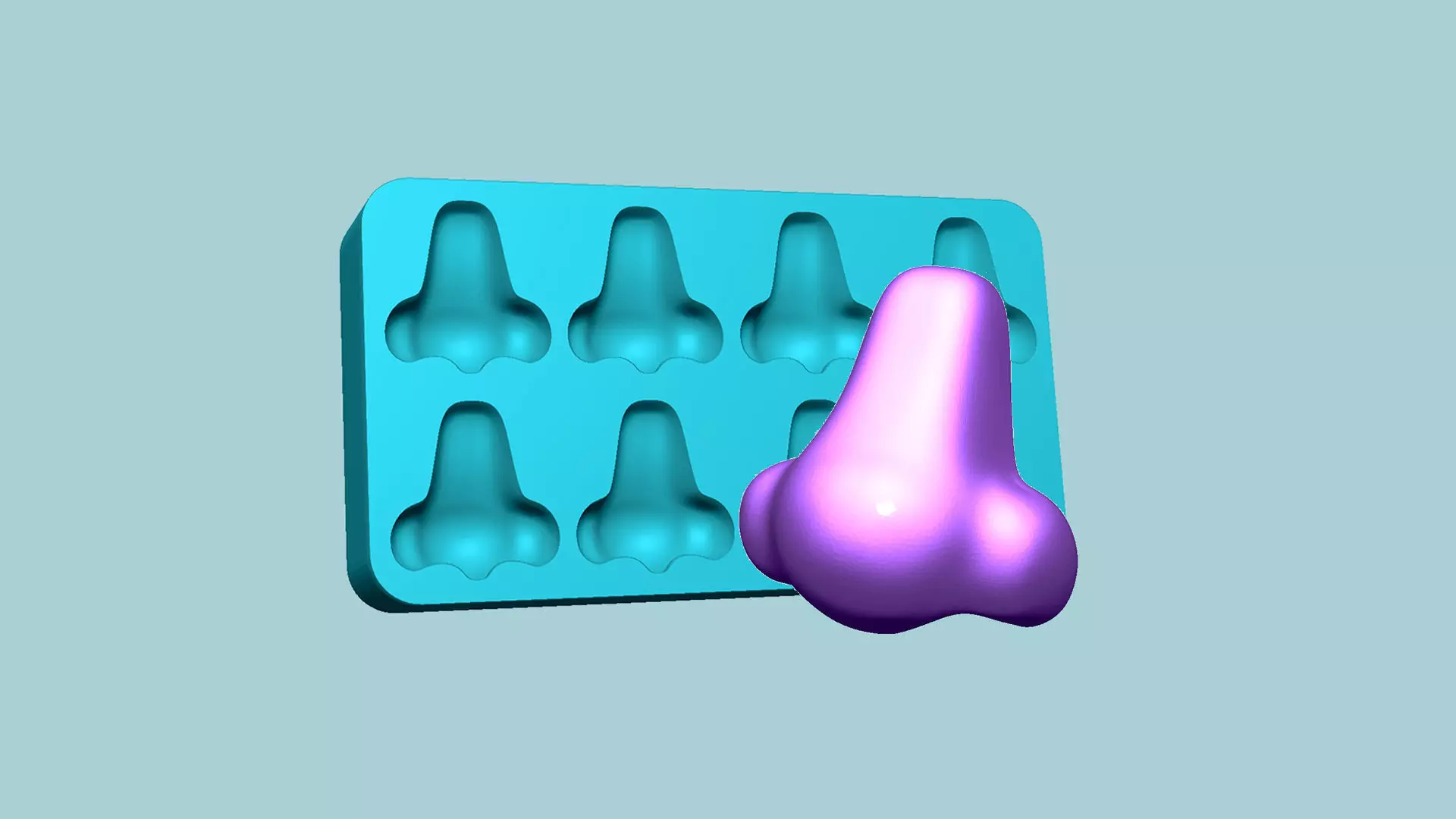 Jelly Candy Molding Nose - Gummy Mould 3D print model
