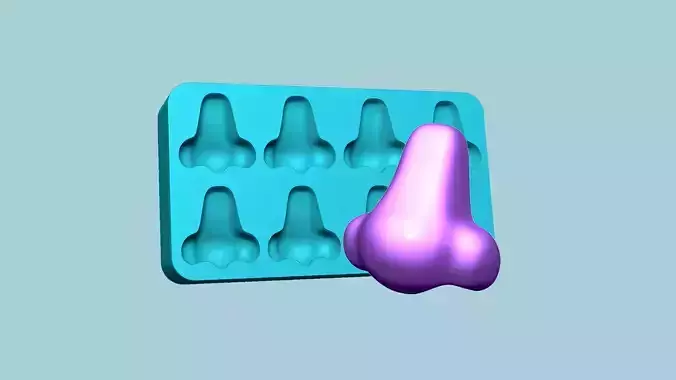 Jelly Candy Molding Nose - Gummy Mould 3D print model