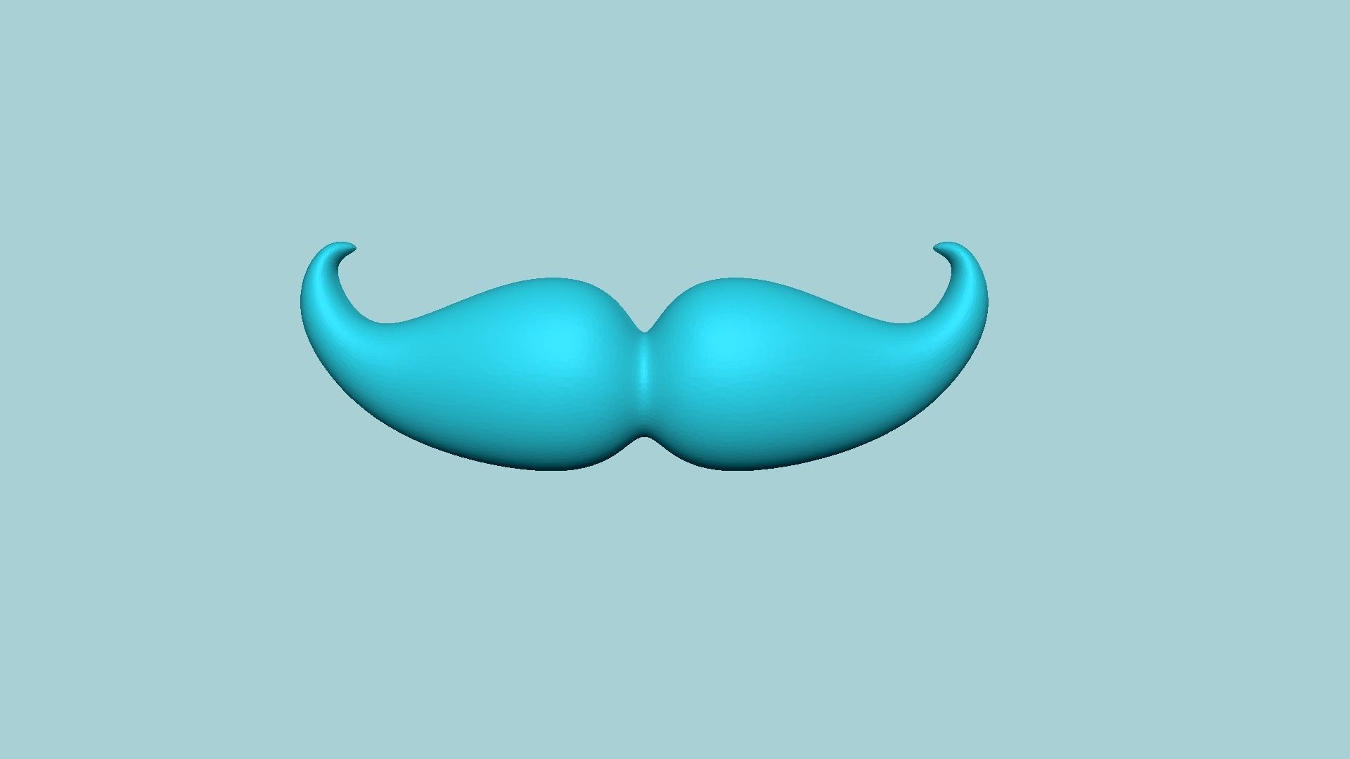 Jelly Candy Molding Mustache - Gummy Mould 3D print model_2