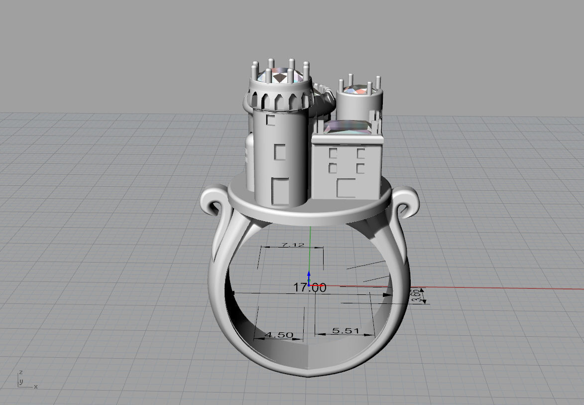 ring fortress 3D print model_10