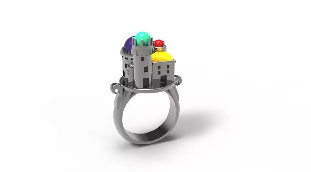 ring fortress 3D print model_0