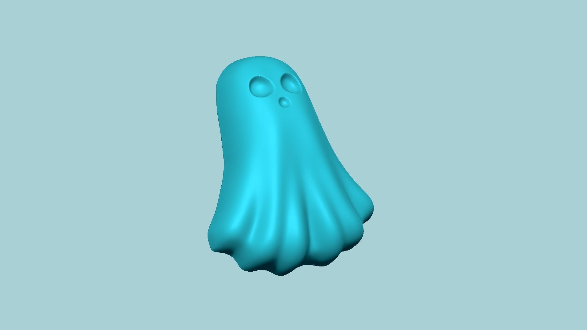 Jelly Candy Molding Ghost - Gummy Mould 3D print model_3