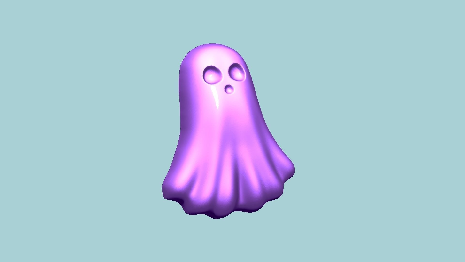Jelly Candy Molding Ghost - Gummy Mould 3D print model_8