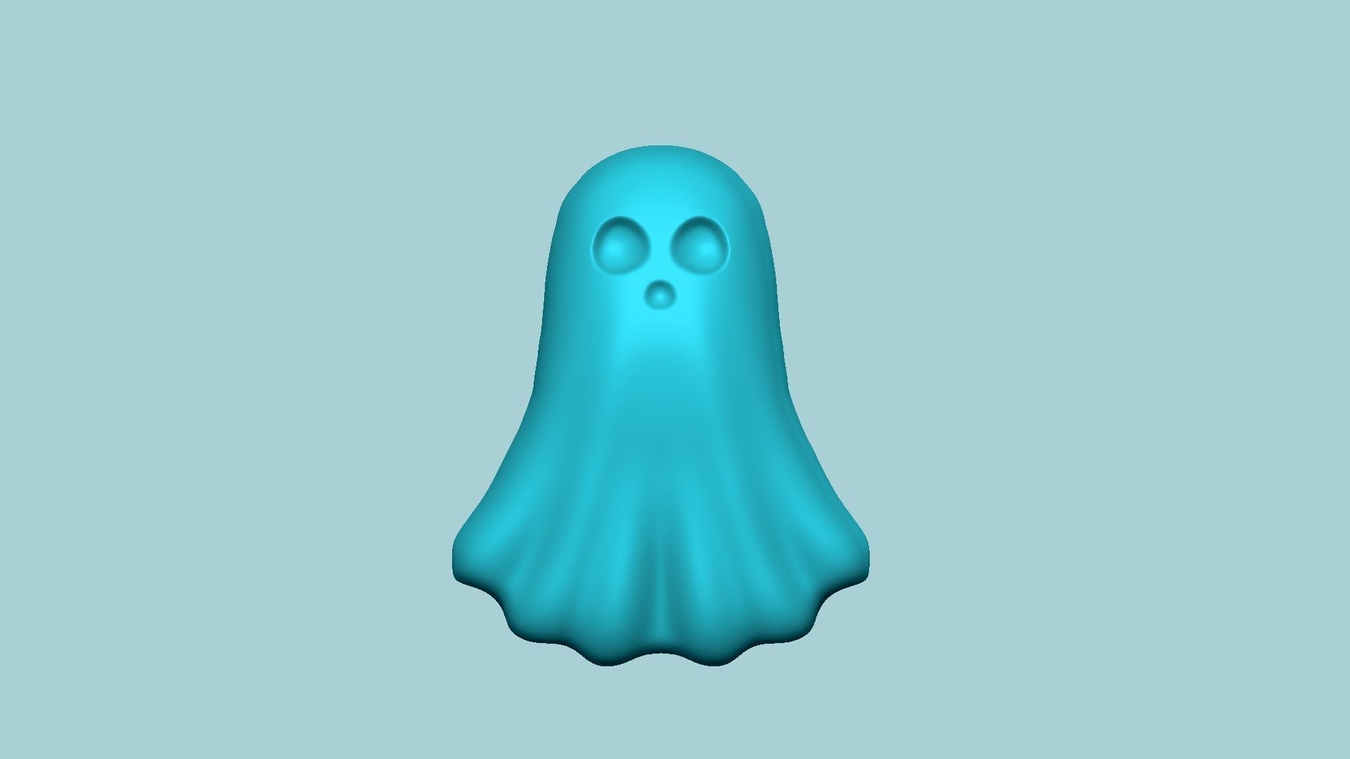 Jelly Candy Molding Ghost - Gummy Mould 3D print model_2