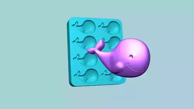 Jelly Candy Molding Whale - Gummy Mould