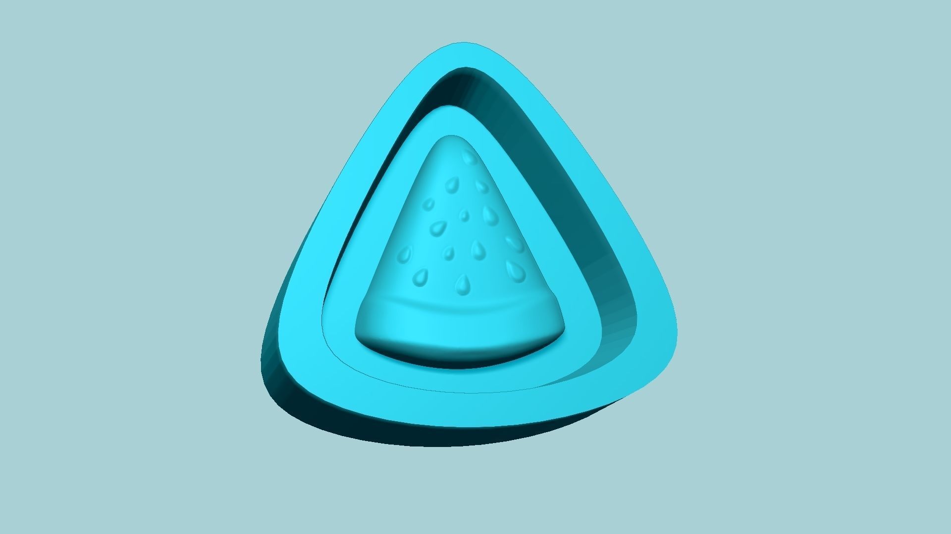 Jelly Candy Molding Watermelon - Gummy Mould 3D print model_5