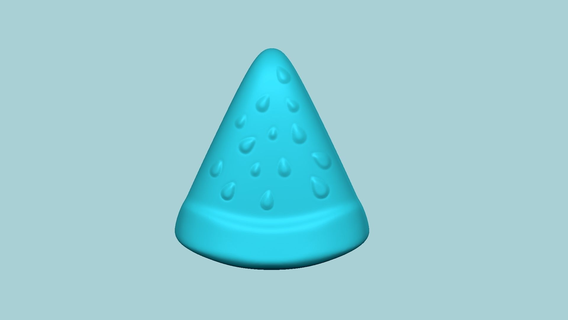 Jelly Candy Molding Watermelon - Gummy Mould 3D print model_2