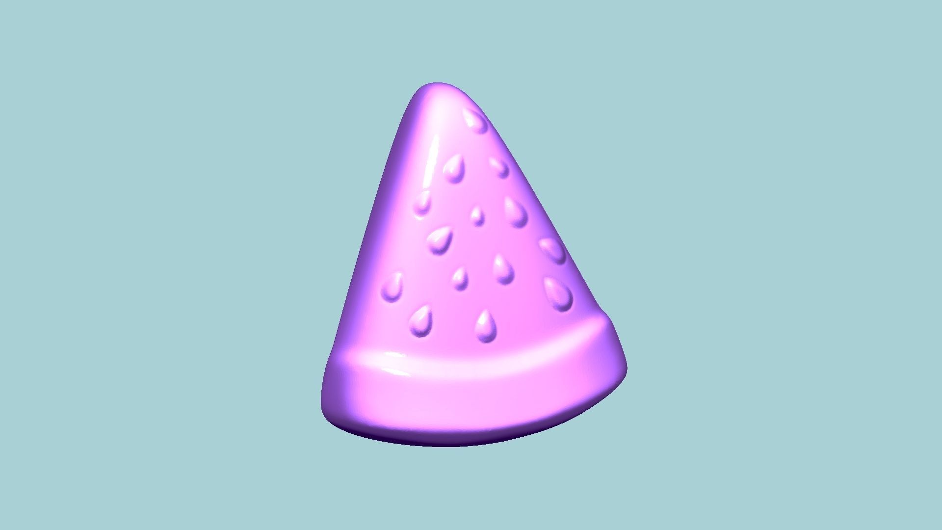 Jelly Candy Molding Watermelon - Gummy Mould 3D print model_8