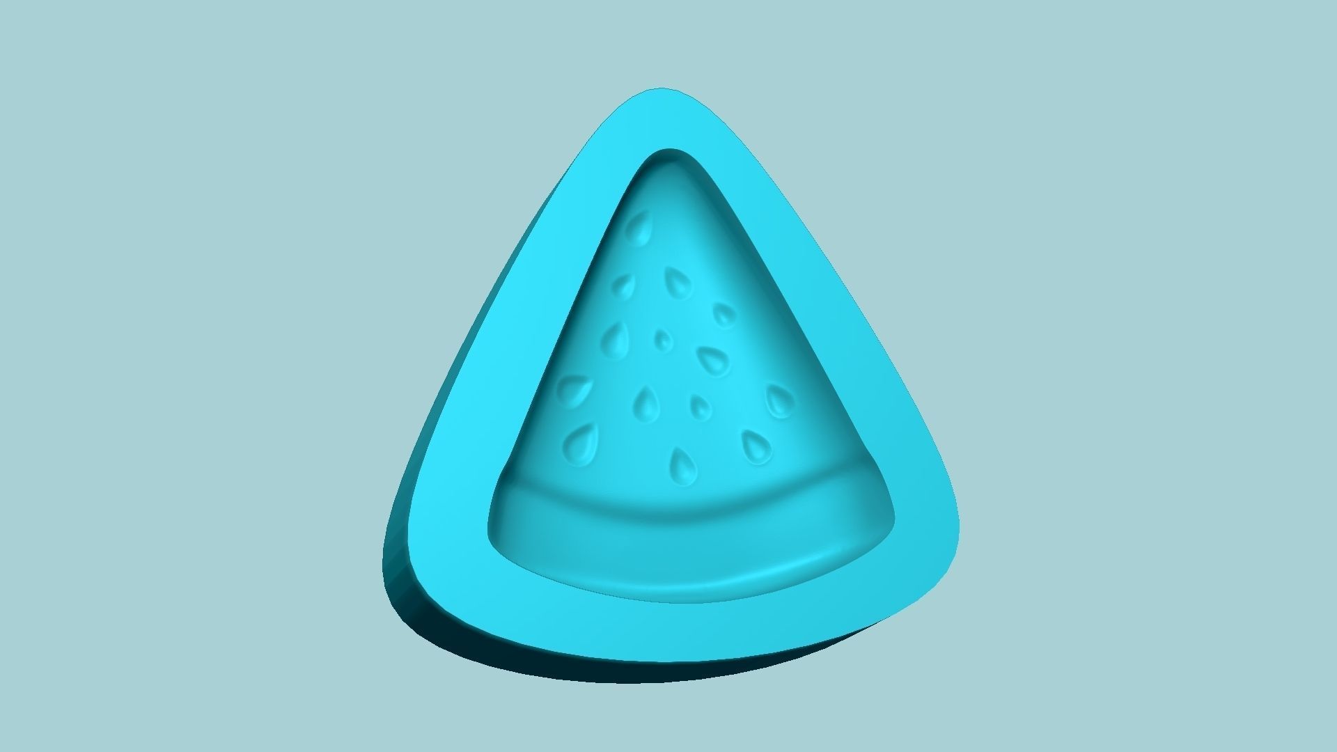 Jelly Candy Molding Watermelon - Gummy Mould 3D print model_4