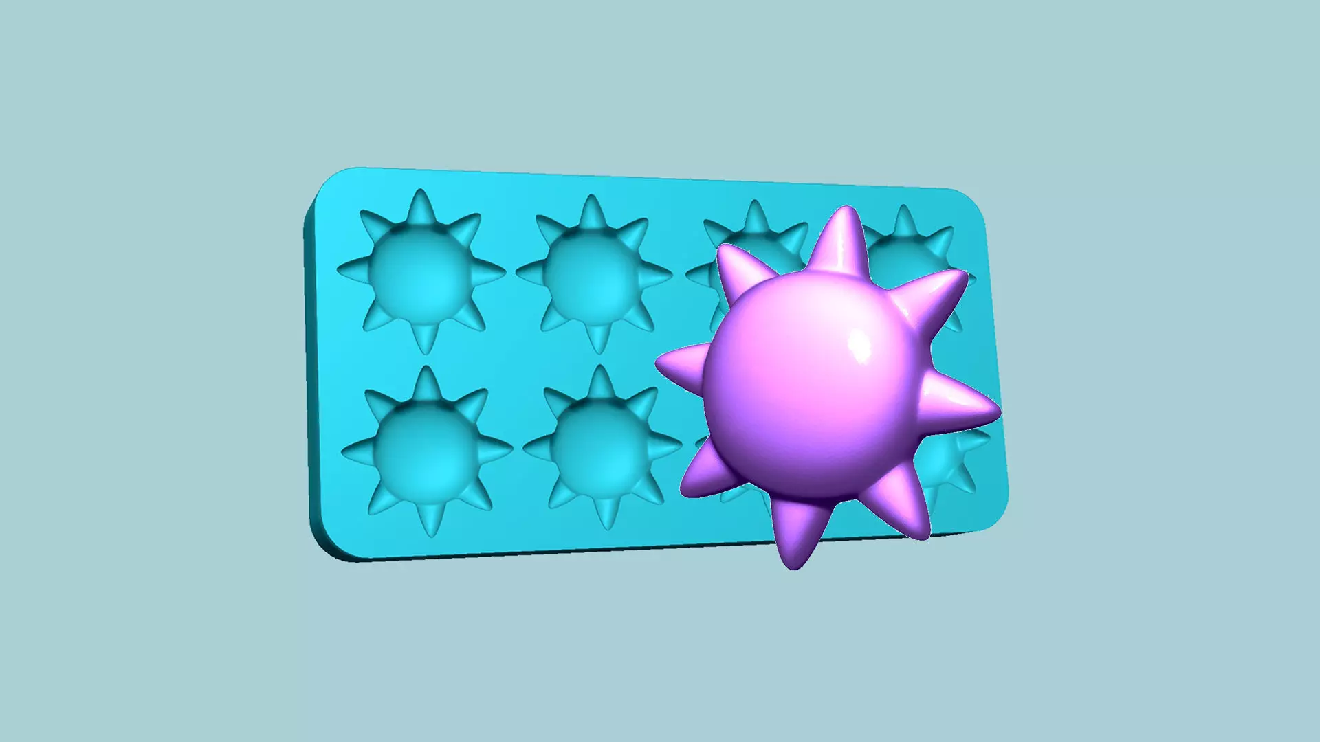 Jelly Candy Molding Sun - Gummy Mould 3D print model