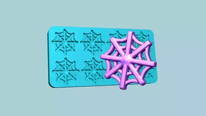 Jelly Candy Molding Spider Net - Gummy Mould 3D print model