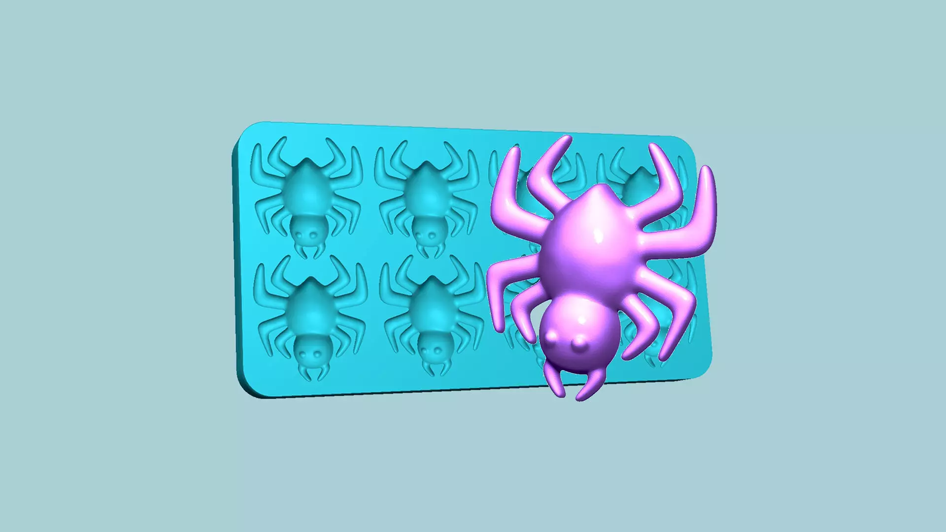 Jelly Candy Molding Spider - Gummy Mould 3D print model