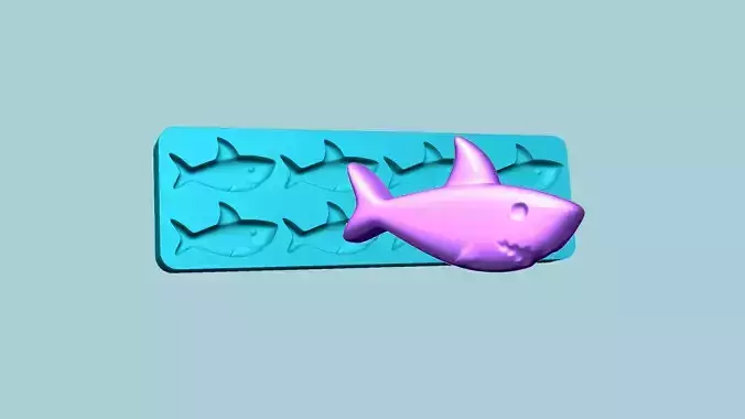 Jelly Candy Molding Shark - Gummy Mould