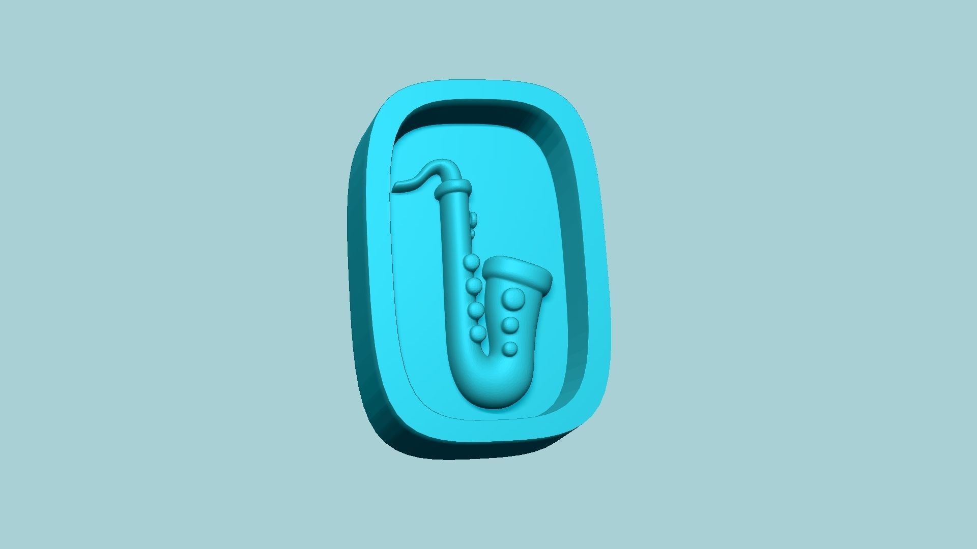 Jelly Candy Molding Saxophone - Gummy Mould 3D print model_5