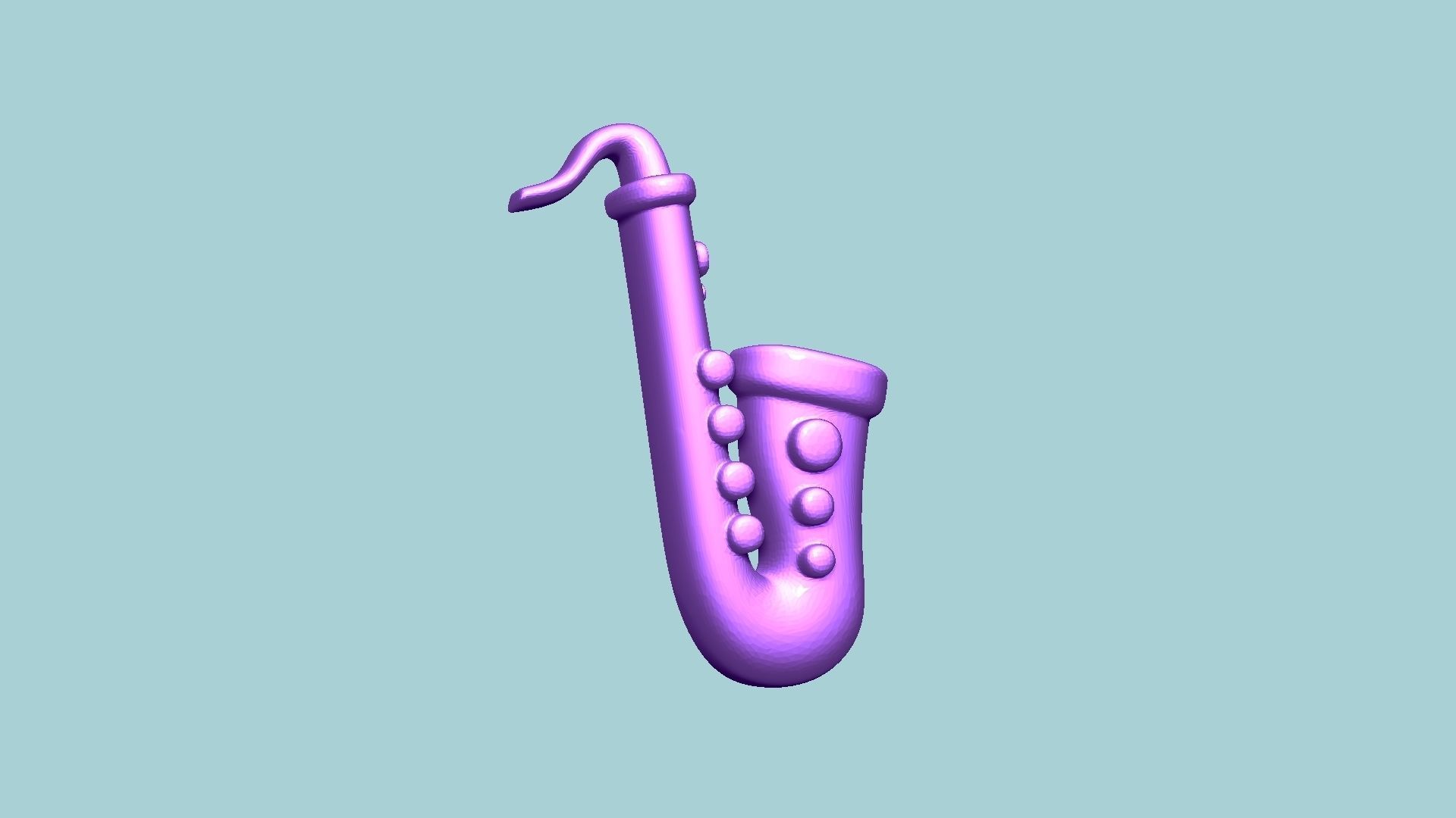 Jelly Candy Molding Saxophone - Gummy Mould 3D print model_8