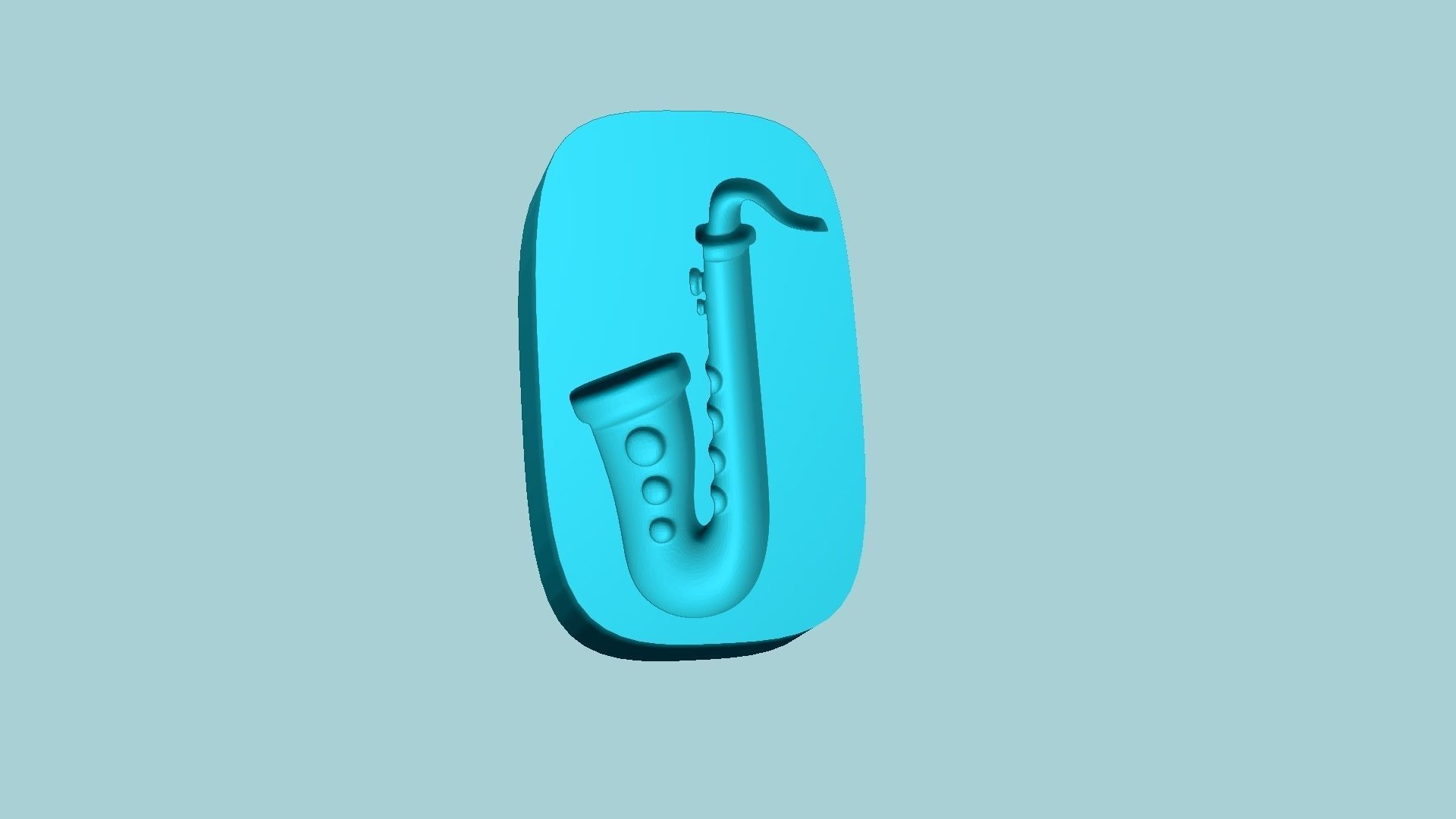 Jelly Candy Molding Saxophone - Gummy Mould 3D print model_4
