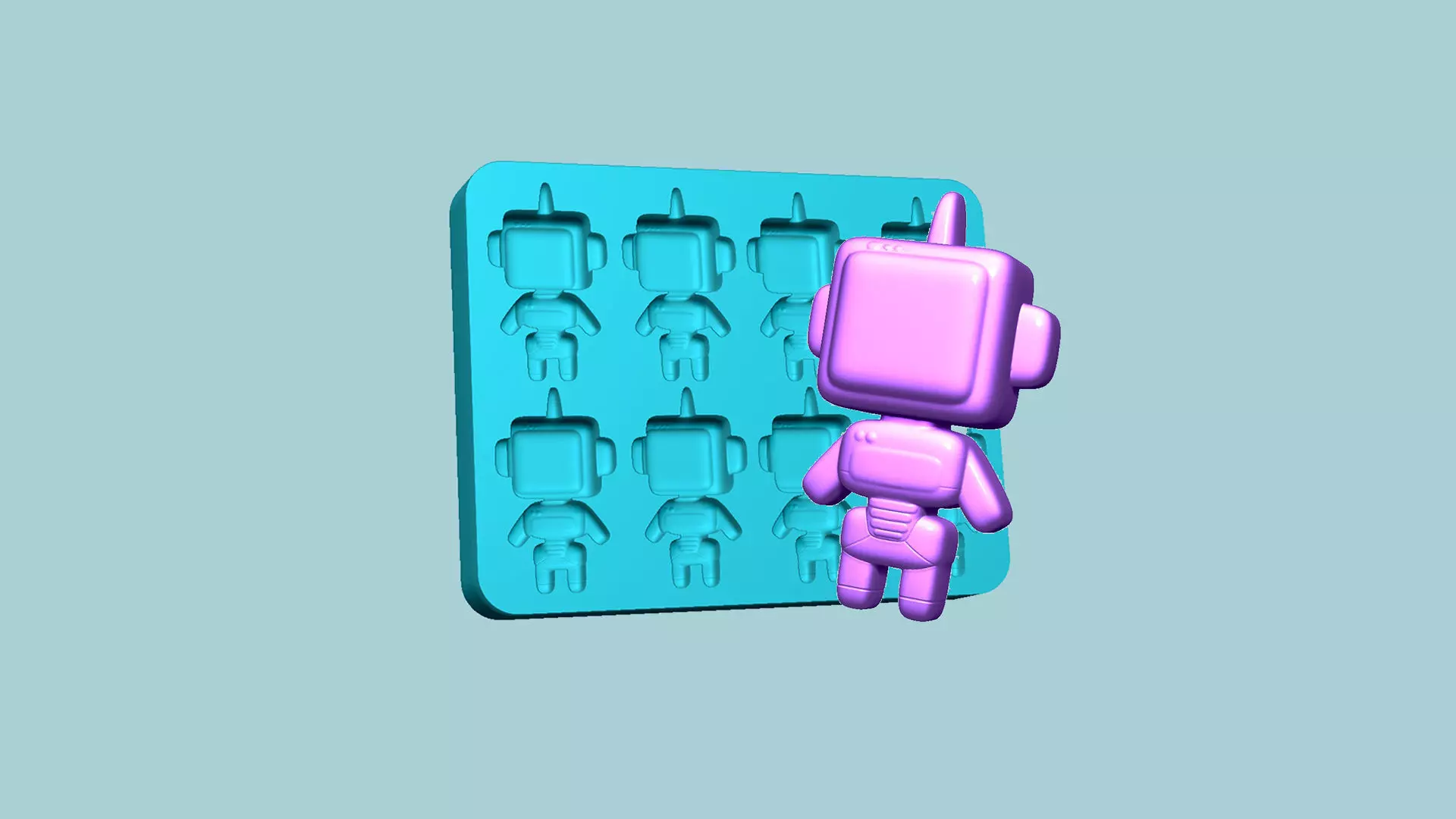 Jelly Candy Molding Robot - Gummy Mould 3D print model_0