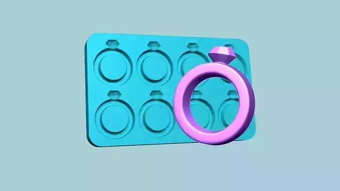 Jelly Candy Molding Ring - Gummy Mould 3D print model