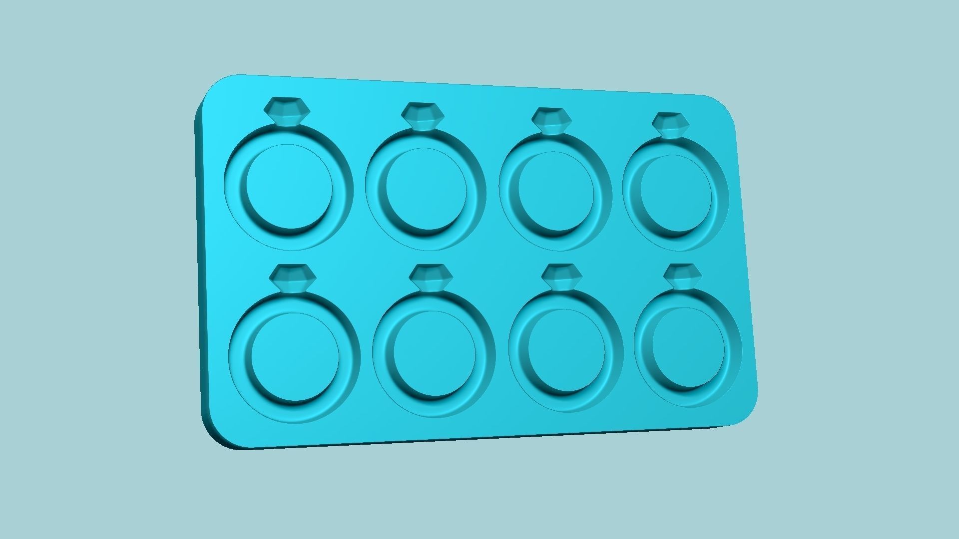 Jelly Candy Molding Ring - Gummy Mould 3D print model_6
