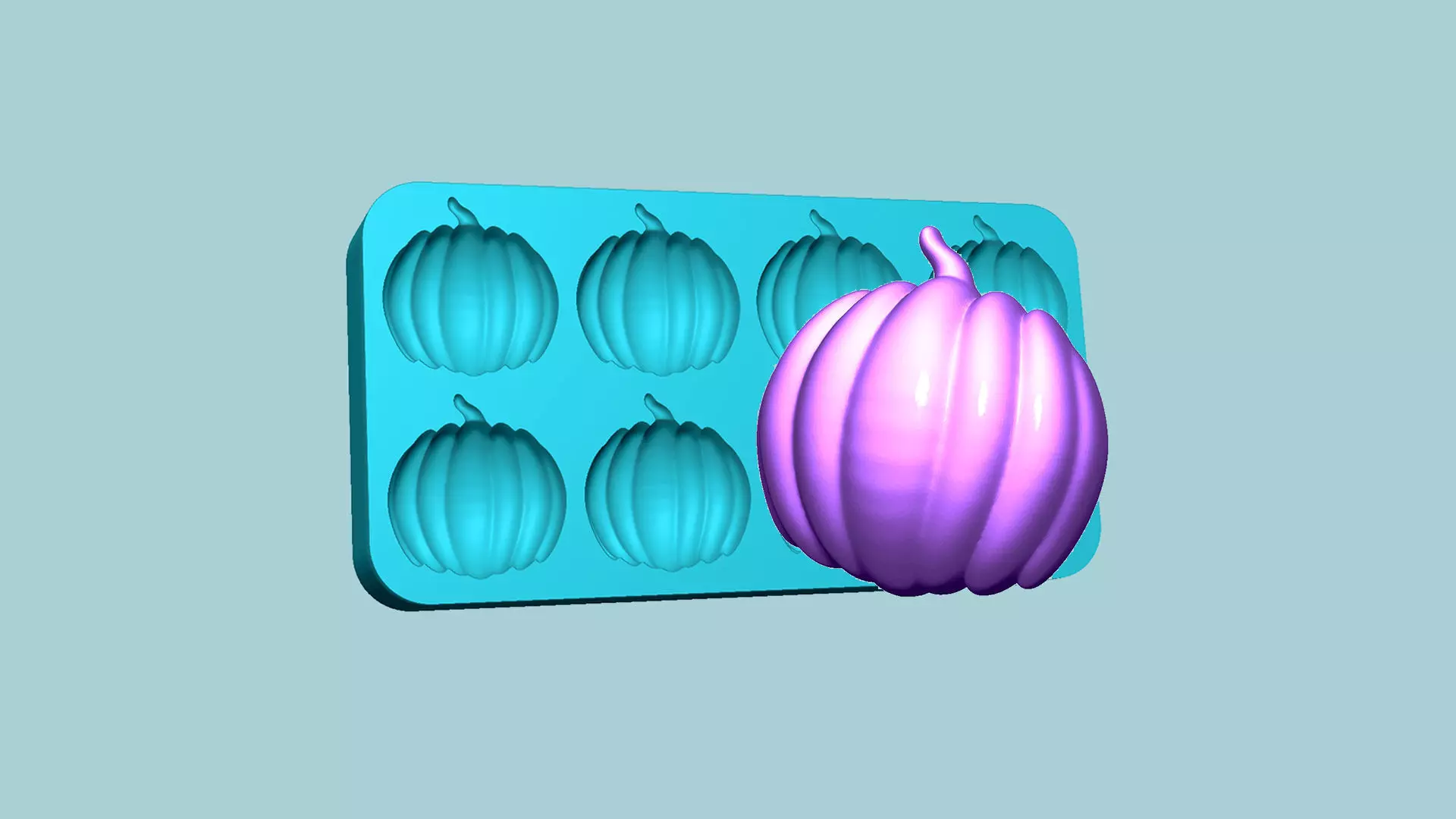 Jelly Candy Molding Pumpkin - Gummy Mould 3D print model