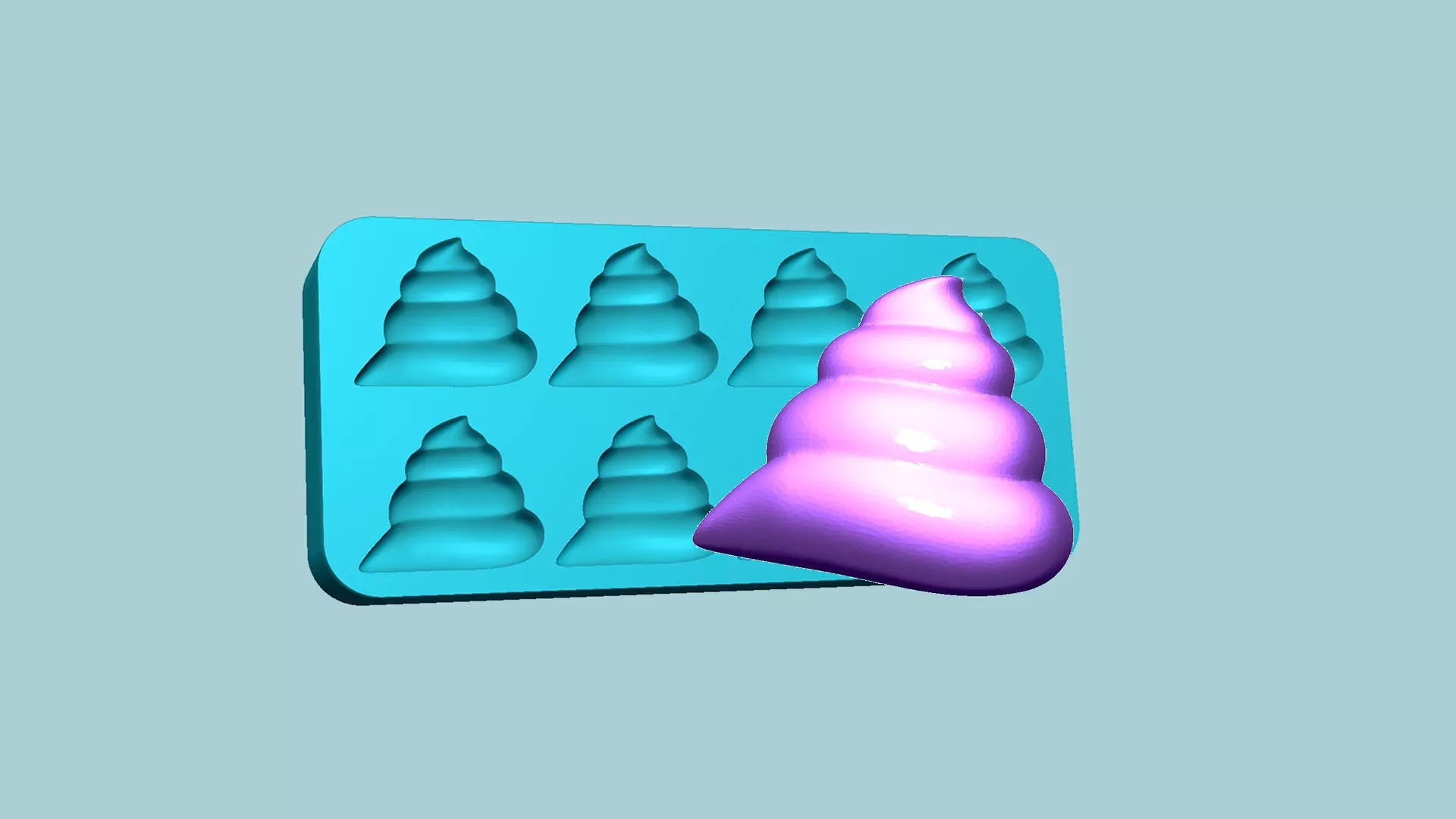 Jelly Candy Molding Poop - Gummy Mould 3D print model