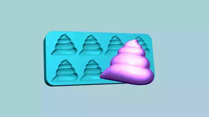 Jelly Candy Molding Poop - Gummy Mould 3D print model