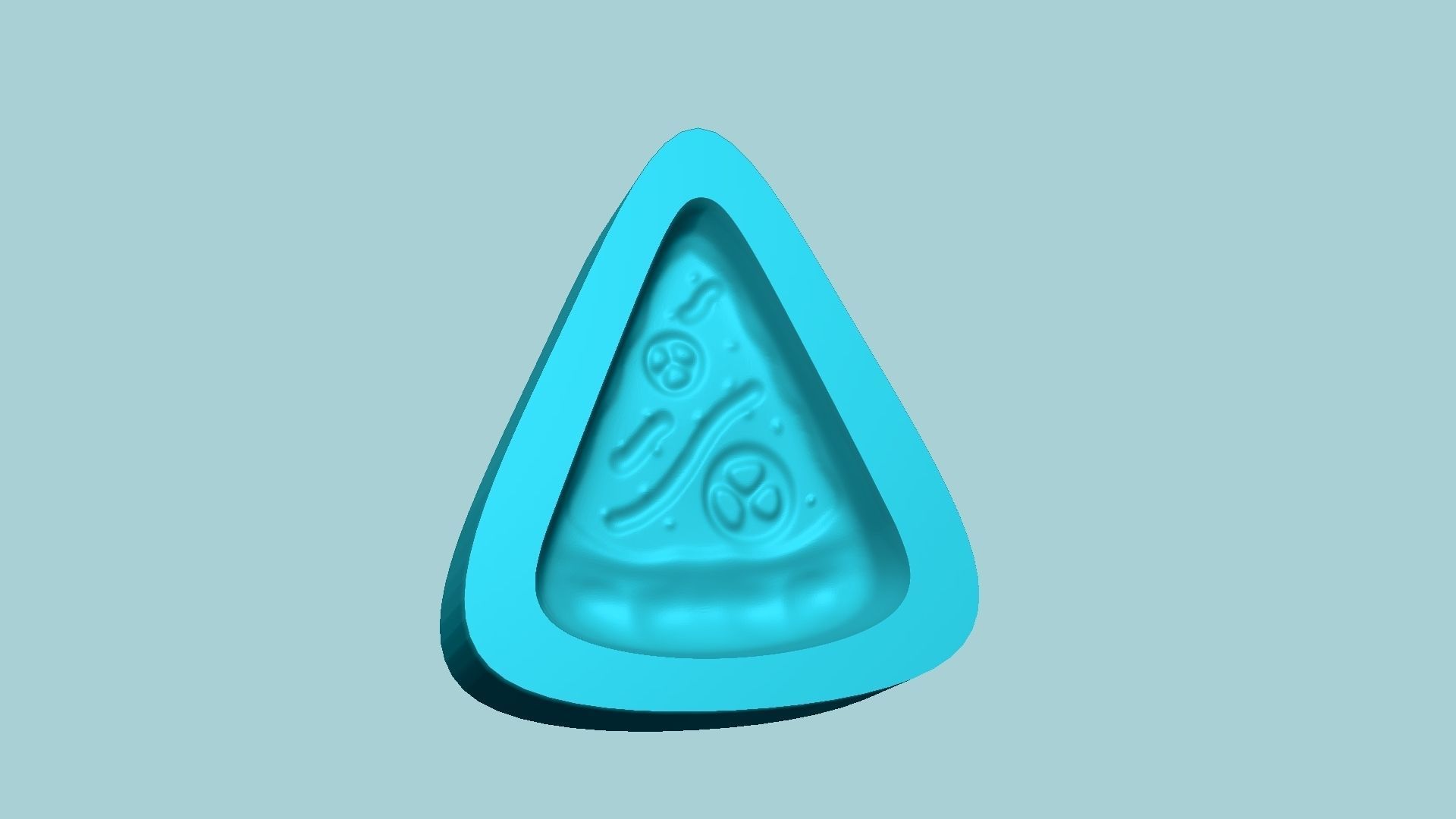 Jelly Candy Molding Pizza - Gummy Mould 3D print model_4