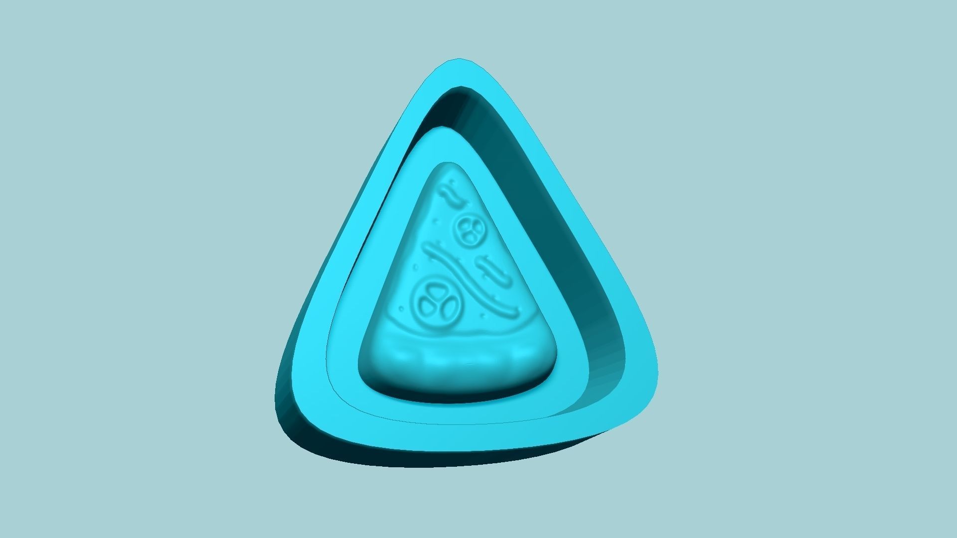 Jelly Candy Molding Pizza - Gummy Mould 3D print model_5