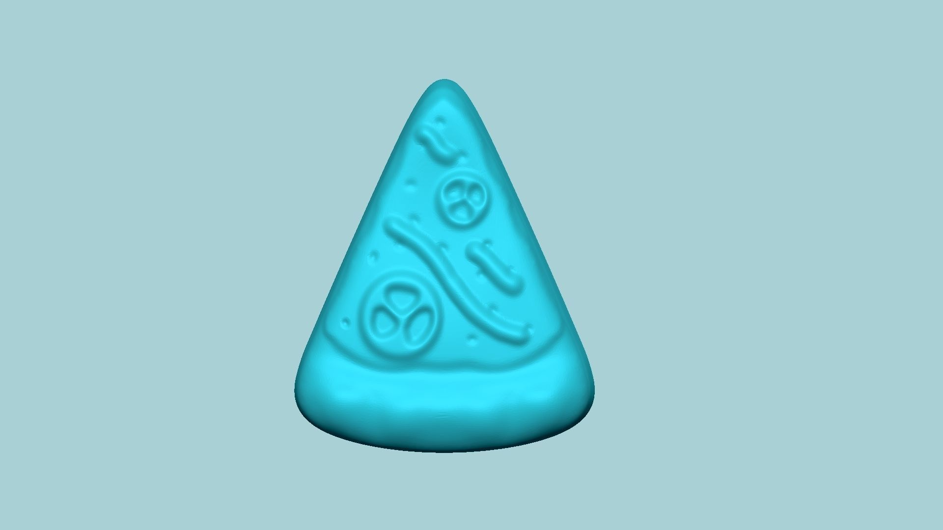 Jelly Candy Molding Pizza - Gummy Mould 3D print model_2