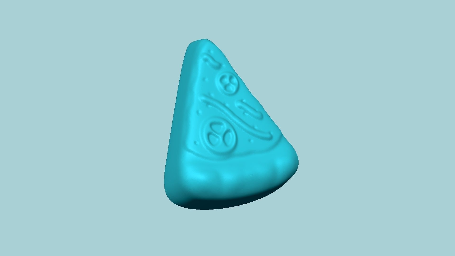 Jelly Candy Molding Pizza - Gummy Mould 3D print model_3