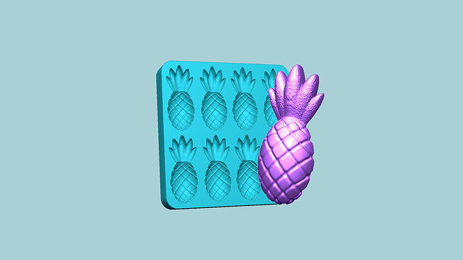 Jelly Candy Molding Pineapple - Gummy Mould 3D print model