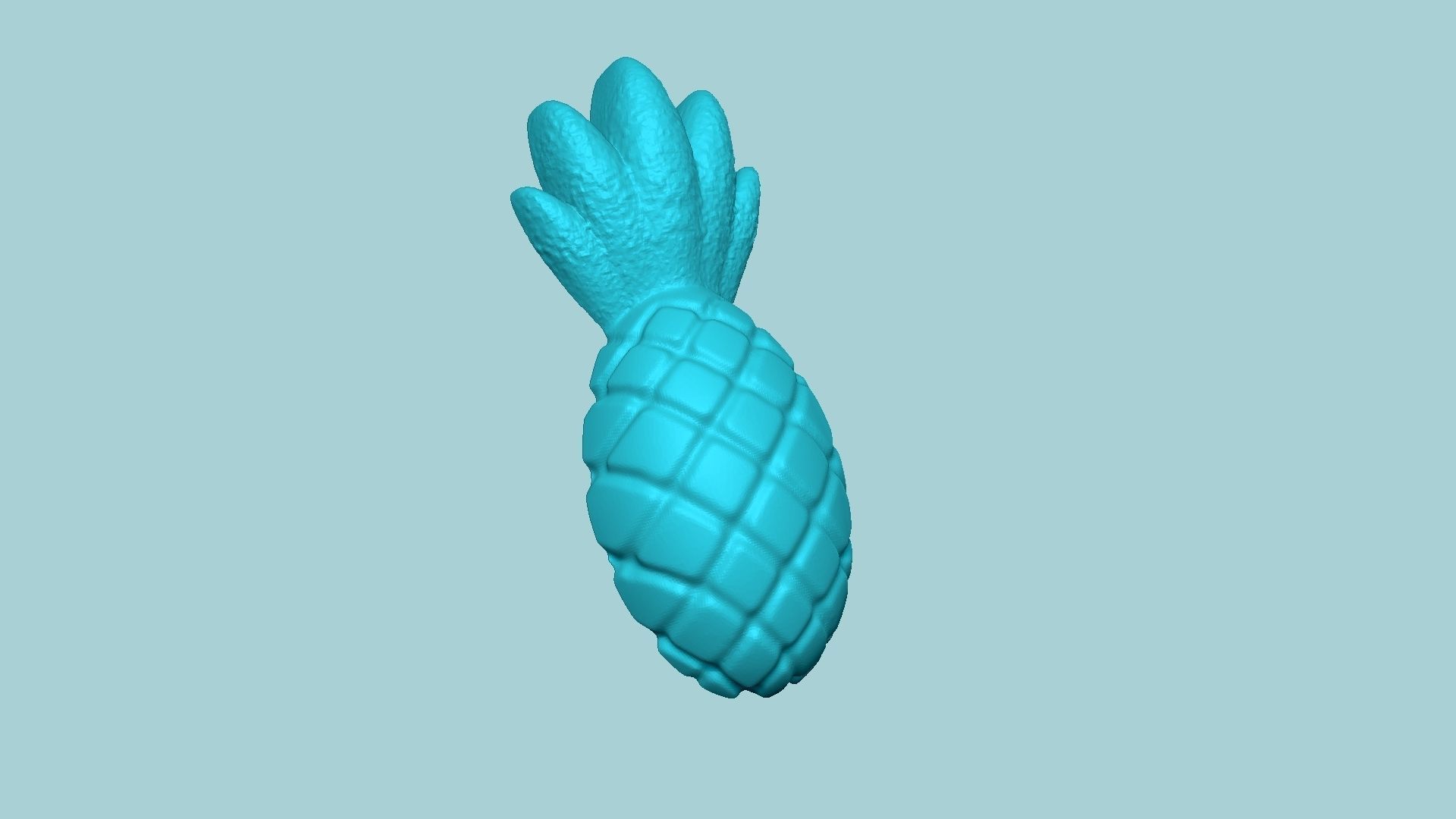 Jelly Candy Molding Pineapple - Gummy Mould 3D print model_3