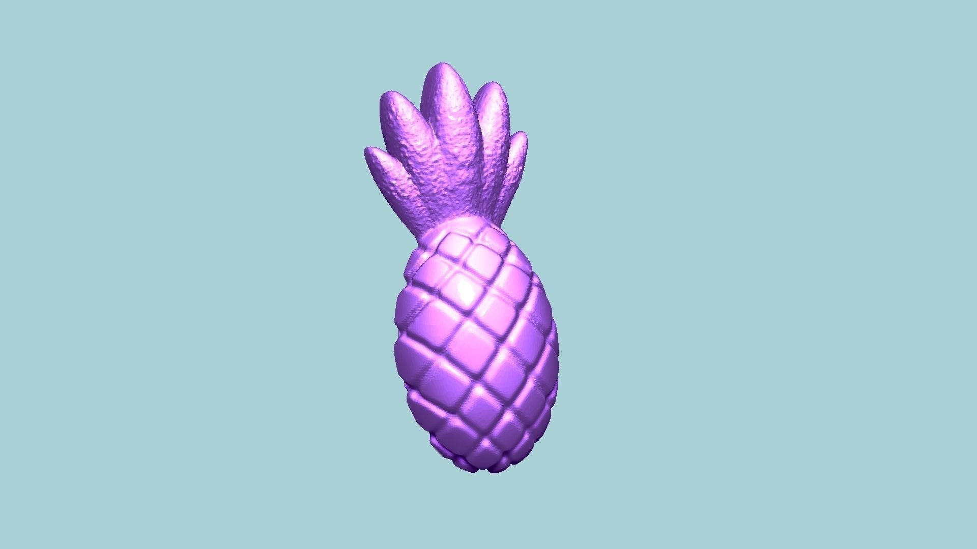 Jelly Candy Molding Pineapple - Gummy Mould 3D print model_8