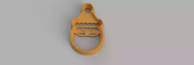  santa claus COOKIE CUTTER 3D print model