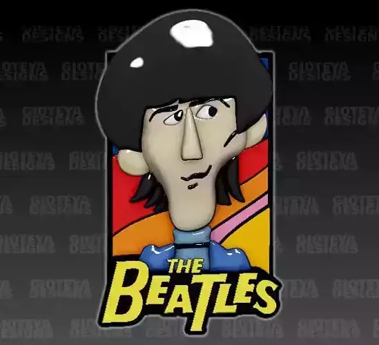 The Beatles Cartoon George 3D model