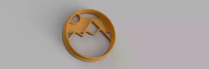  SET COOKIE mountains drop of water jacket CUTTER 3D print model