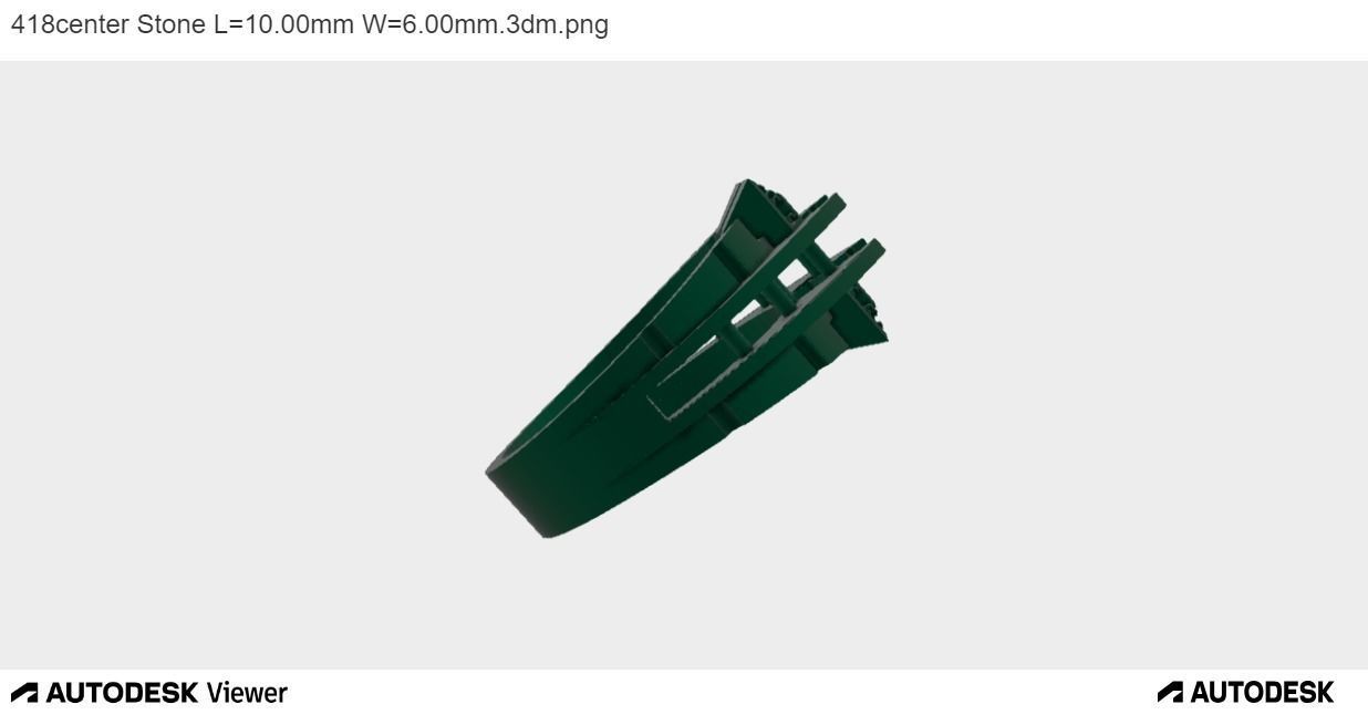 Men Ring With Emerald Cut Center Stone 3D print model_3