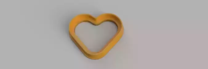 SET 3 COOKIE CUTTER 3D print model heart