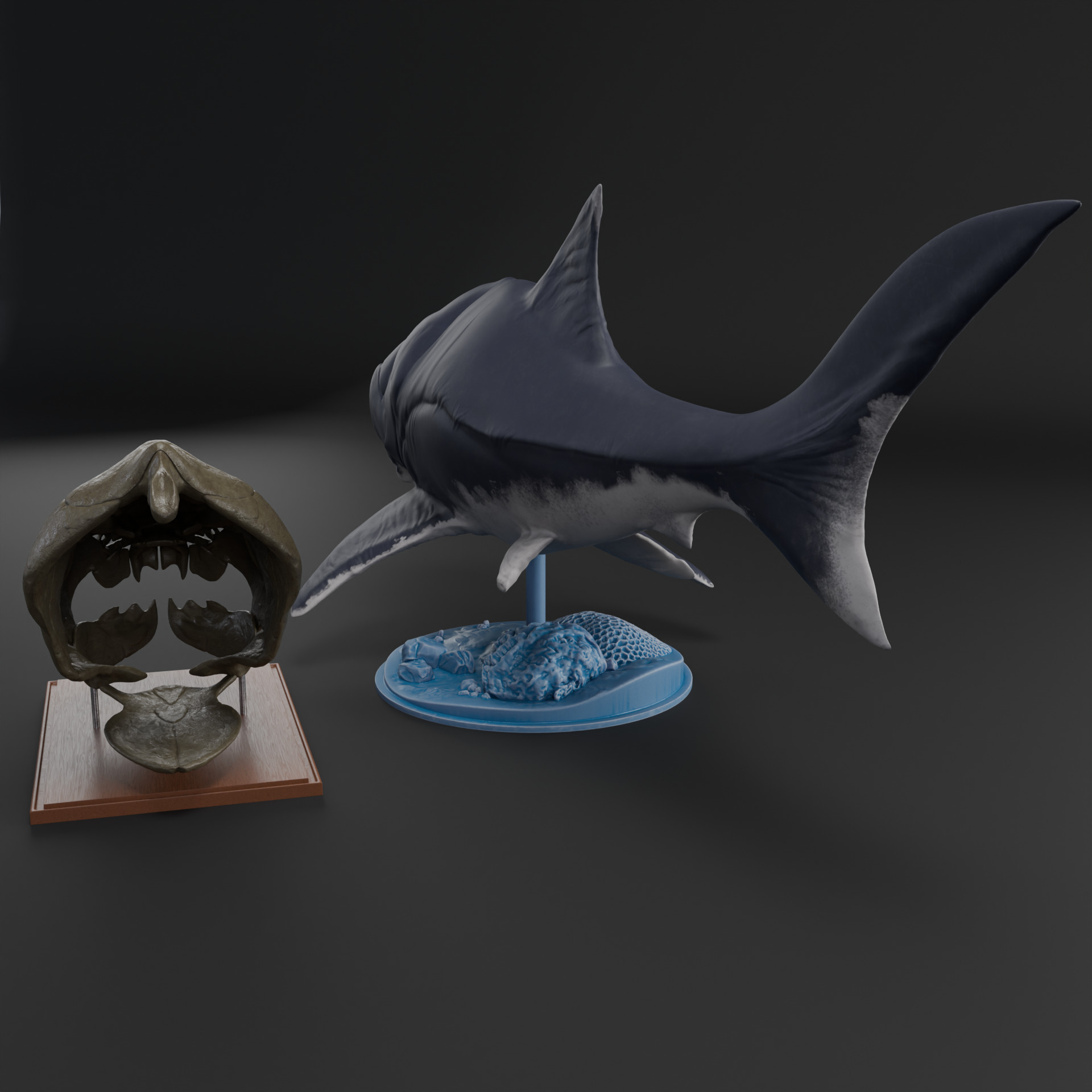 Dunkleosteus skull 3D print model_20