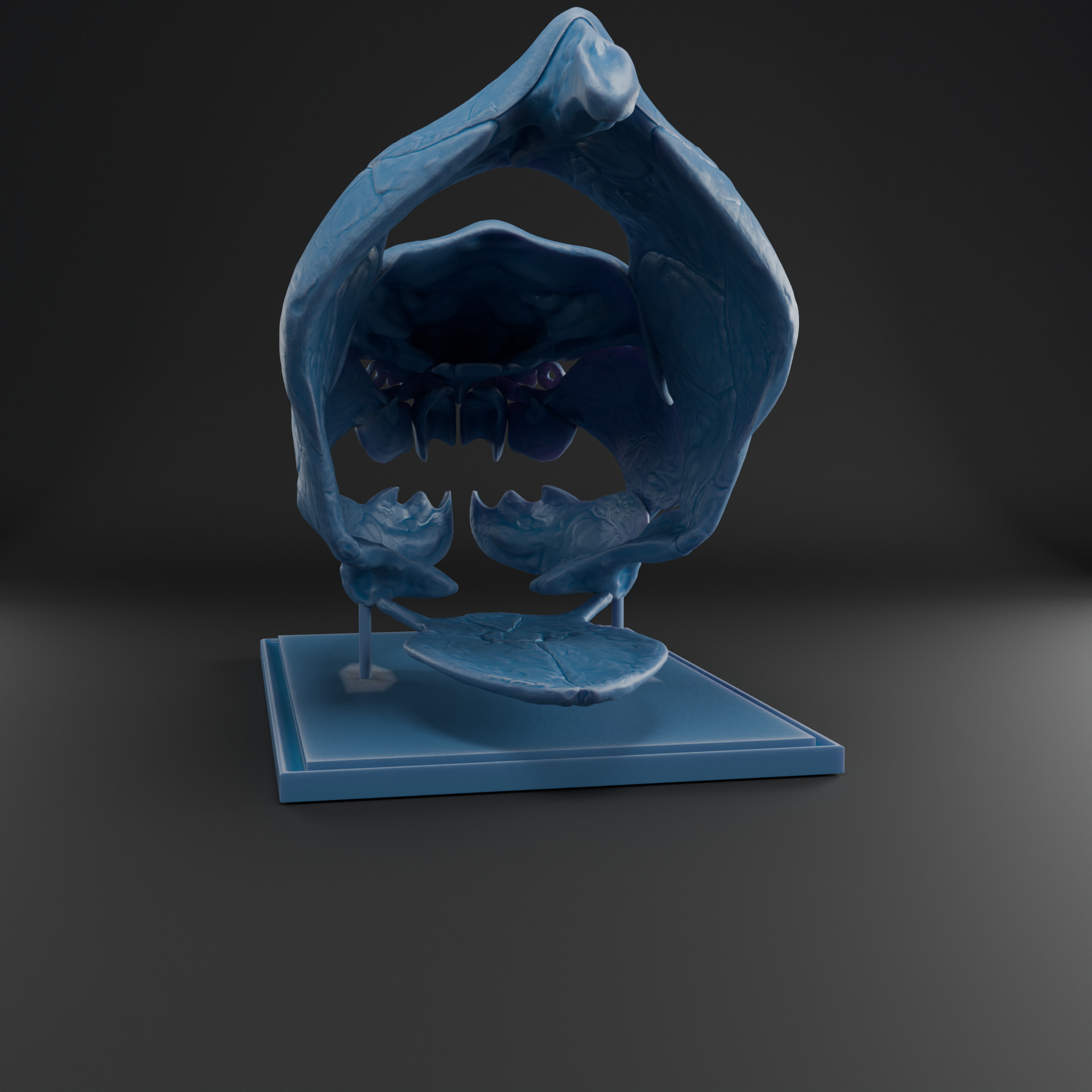 Dunkleosteus skull 3D print model_13