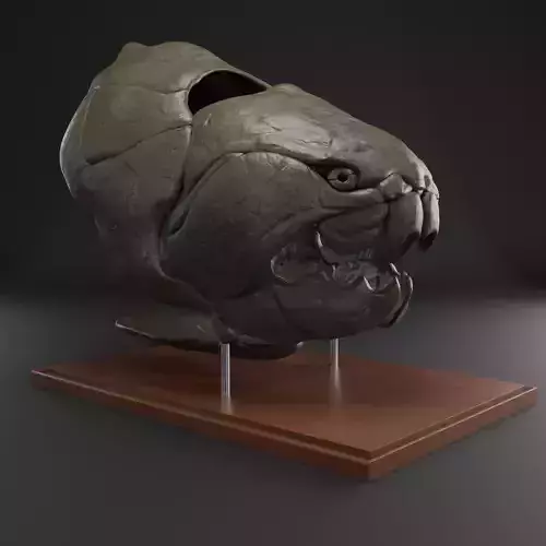 Dunkleosteus skull 3D print model