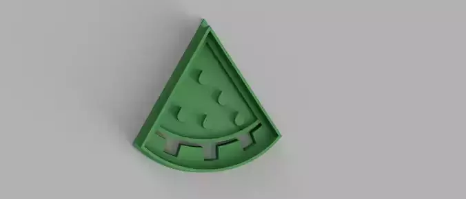 SET 5 COOKIE CUTTER 3D print model watermelon heart