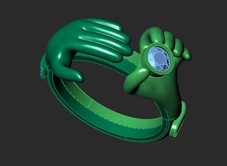 AN UNUSUAL RING FOR THE BRIDE Printable Model 3D print model_7