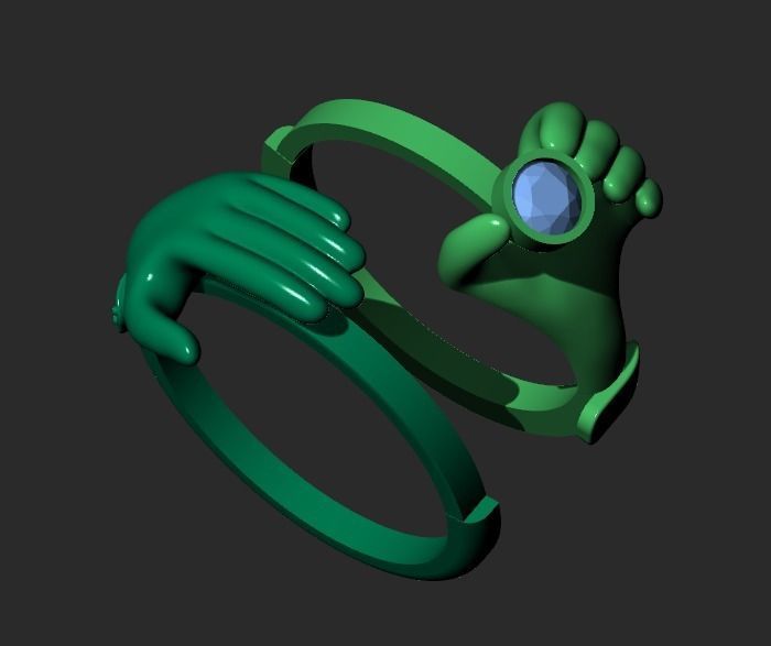 AN UNUSUAL RING FOR THE BRIDE Printable Model 3D print model_8