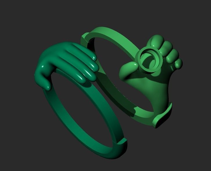 AN UNUSUAL RING FOR THE BRIDE Printable Model 3D print model_6