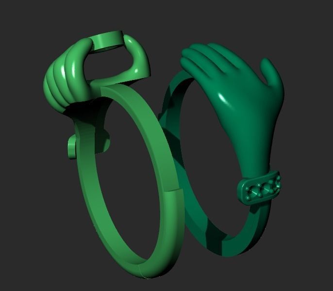 AN UNUSUAL RING FOR THE BRIDE Printable Model 3D print model_5