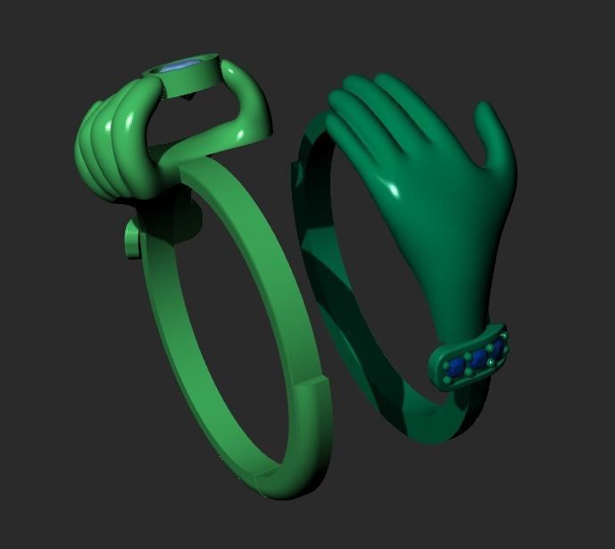 AN UNUSUAL RING FOR THE BRIDE Printable Model 3D print model_4